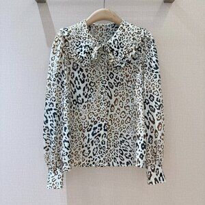 Alessandra Rich leopard print shirt